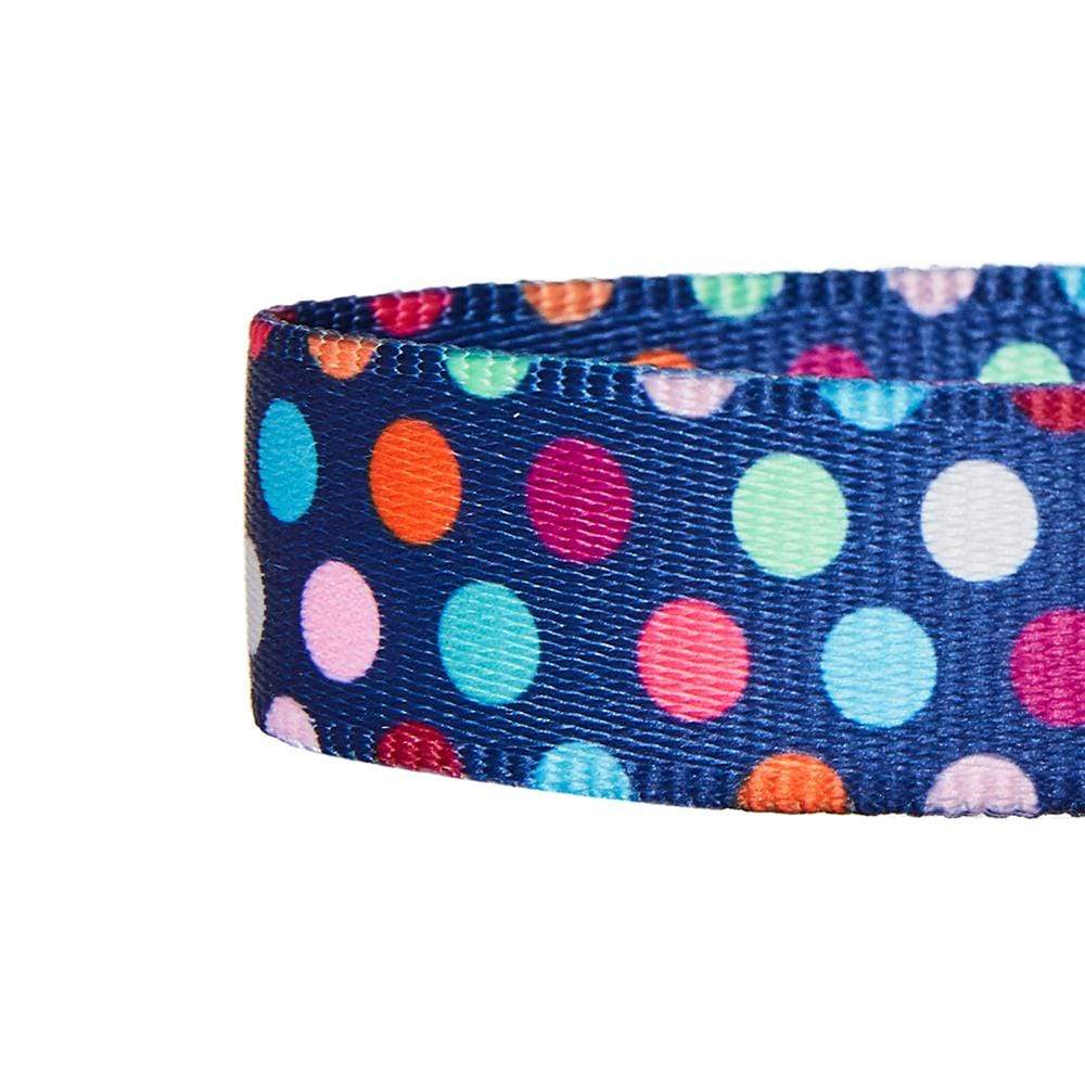 Rainbow Polka Dots Dog Collar