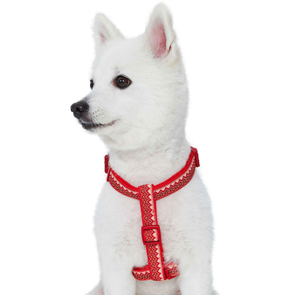 Christmas Zigzag Chevron Dog Harness