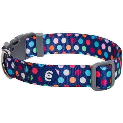 Rainbow Polka Dots Dog Collar