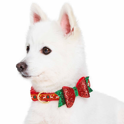 Christmas Dog Collar with Blingy Décor
