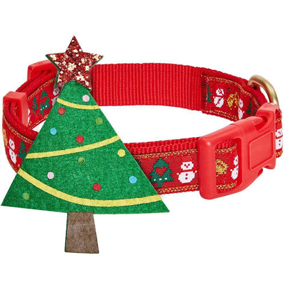 Christmas Dog Collar with Blingy Décor