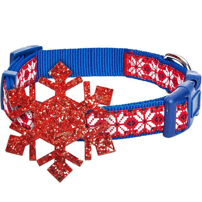 Christmas Dog Collar with Blingy Décor